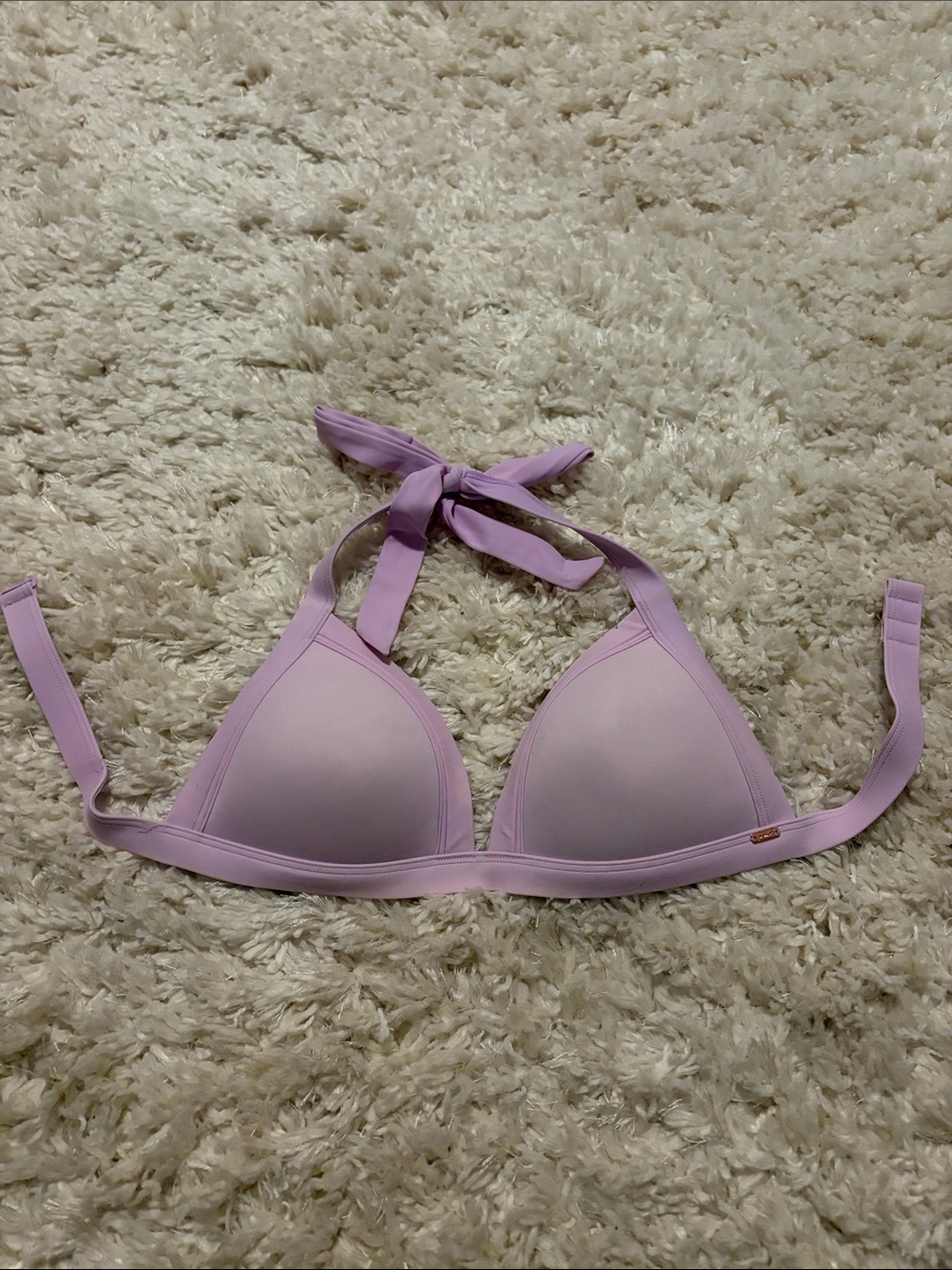 PINK Victoria's Secret Lilac Halter Bikini Top